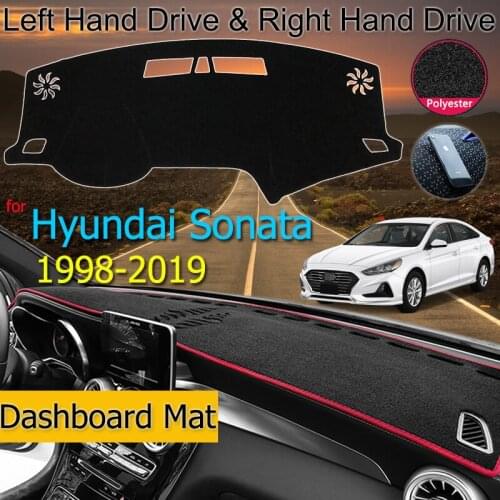 For Hyundai Sonata 1998-2019 EF NF YF LF Anti-Slip Mat Dashboard Cover Pad Sunshade Dashmat Protect Carpet Car Accessories
