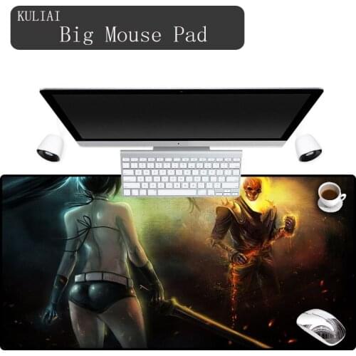 XGZ Ghost Rider Rectangular 30X60cm Rubber Large Game Mouse Pad Optical Electronics and Track Mouse Pads Notebook Cooler Mats
