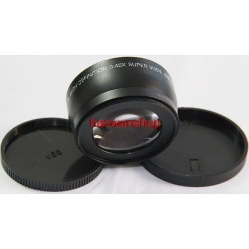 0.45x 58mm Wide Angle with Macro Conversion LENS for canon 60d 600d 550d 650d black