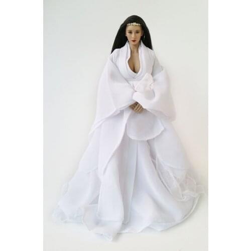 1/6 Ancient clothes for female soldiers red printed Hanfu suitable for PHICEN TBL UD and other large breasts