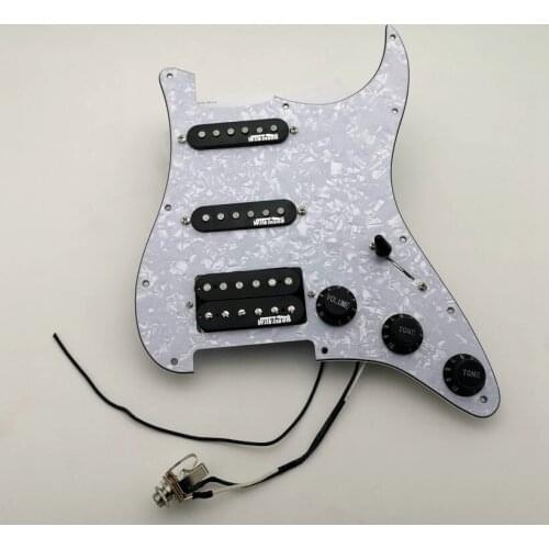 Double coil pickup ST Electric guitar pickup Wilkinson Alnico 5 pickup HSS Pickguard pickup cable assembly black set