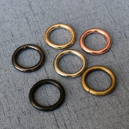 100 Pcs/Lot 20mm Alloy O Ring Unwelded Key Ring Belt Strap Dog Chain Buckle Clip Trigger Bag Buckle Metal Accessories