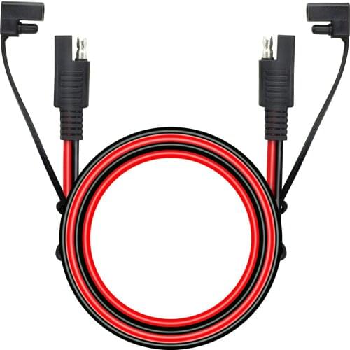 100CM 10AWG SAE to SAE 2 Pin Quick Disconnect Power Automotive Extension Cable Cap for Solar Panels Battrey Motorcycle Battrey