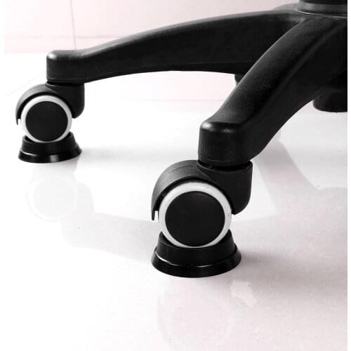 2 Chair Wheel Stoppers Non-slip Rubber Furniture Pads Chair Baby Bed Carriage Caster Wheel Stoppers Floor Surface Protector Pads