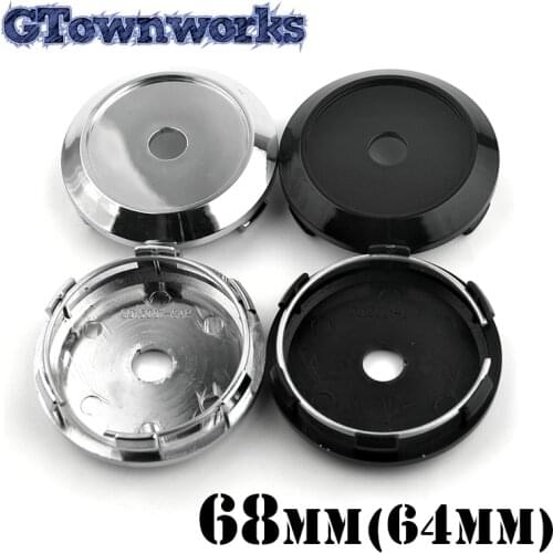 4 pcs 68mm Car Wheel Center Cap Rim Black Silver ABS Plastic Hubcap Dust Cover 44742-SHJ-A90 08W15-SLJ-0M00-A2