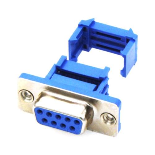 50Pcs Parallel Port D-SUB DB9 Famale IDC Flat Ribbon Cable Connector