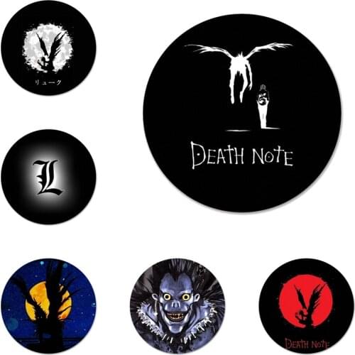 58mm Anime Manga Death Note Ryuk Brooch Pin Cosplay Badge Accessories For Clothes Backpack Decoration Gift
