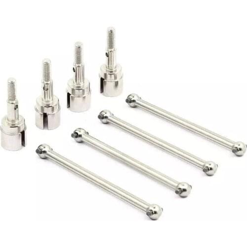 8pcs Stub Wheel Axle 02033 Steel Metal Drive Shaft 89.5mm Dogbones 08059 for Redcat HSP 1/10 Monster Truck 94111 HSP 94108