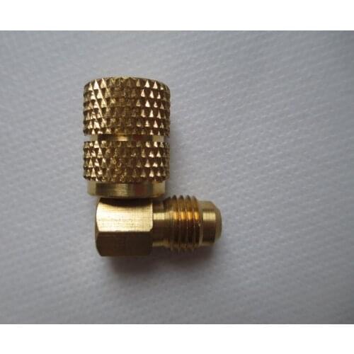 AC Car R410a Refrigeration Adapter Connector Adaptor M1/4sae-F5/16 For R410a Gauges Hoses Vacuum Pump Adaptor HVAC System New