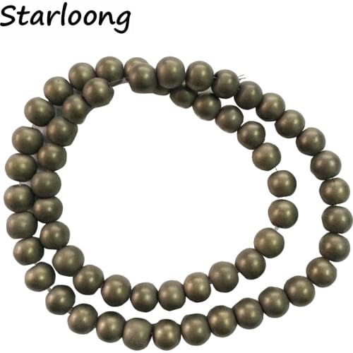 4-10mm natural stone beads Round Gorgeous Matte Native Hematite loose Beads For DIY Jewelry making Necklace Bracelet