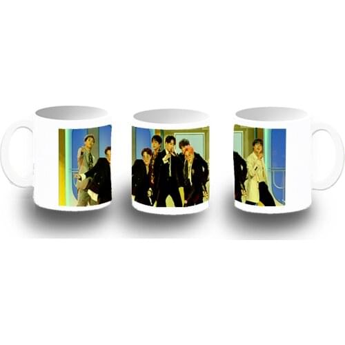 MERCHANDMANIA Cup photoluminescent MUSIC AWARDS BTS Group KPOP shines dark coffee original breakfast cocktail