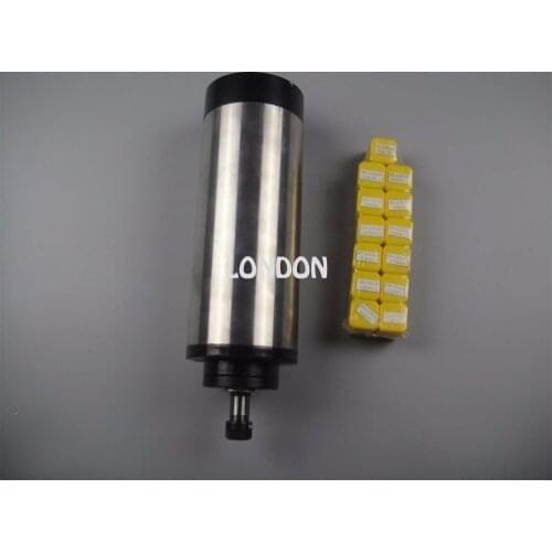 CNC spindle kit ER11 diameter 80mm 220V 1.5KW water cooling spindle motor+ 13pieces ER11 collets