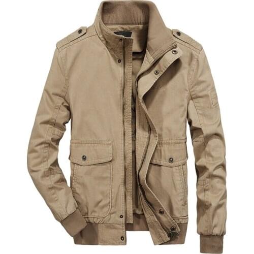 Mens jacket Spring Autumn Cotton Military Jacket Streetwear Canada Bomber Jackets Male Air Force Cargo Army Jackets Clothing