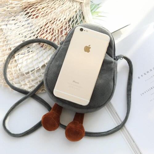 Cartoon Crossbody Bag Cute Dinosaur Avocado Messenger Bag Plush Toy Soft Coin Purse DollKawaii Birthday Gift for Girl Kids Soft