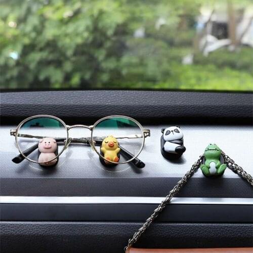 Cartoon Car Hooks Organizer Car Clips Storage Hanger For USB Cable Headphone Key Storage Car Adhesive Hook Car Accessories