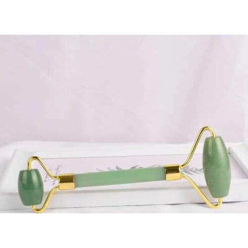 Facial jade stone massage roller double head jade stone massager massage ball face lift skin thin body beauty massage tool