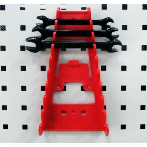 Multi-slot Plastic Tool Multi-function Hole Plate Plastic Storage Organizer Rack Tray Tool Hook Socket Wrench Sorter Bracke R6F1