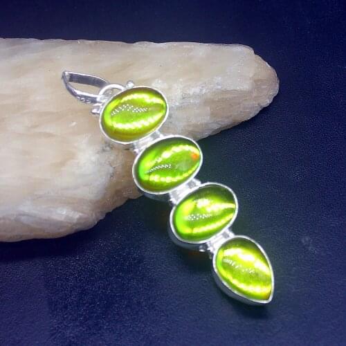 Gemstonefactory Jewelry Big Promotion 925 Silver Colorful Unique Topaz Women Ladies Gifts Necklace Pendant 0907