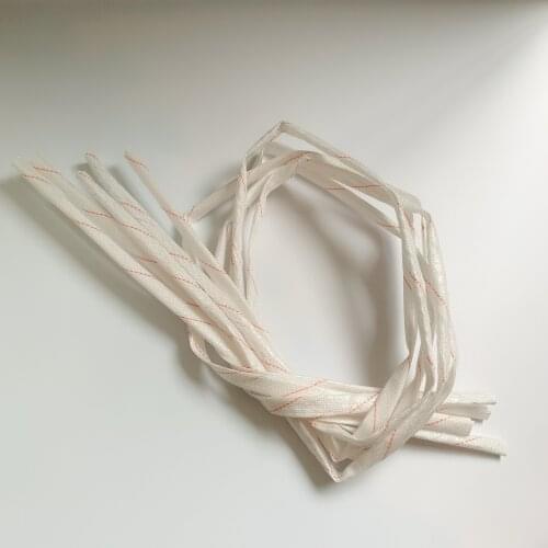 10pcs 1m long 6-10mm insulating bushing high temperature resistant glass fiber bushing flame retardant yellow wax pipe