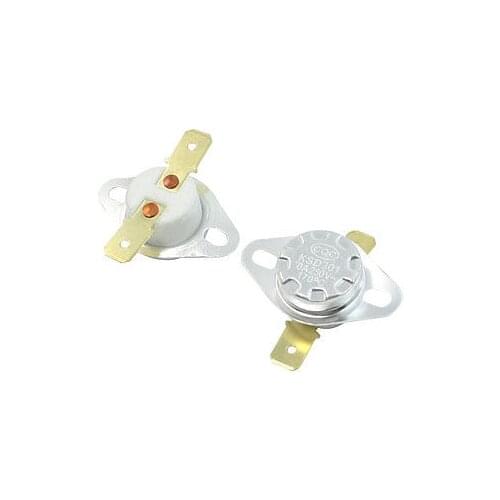 2 Pcs 170C Celsius NC. 2 Flat Pin Terminal Ceramic Thermostat 10Amp AC 250V