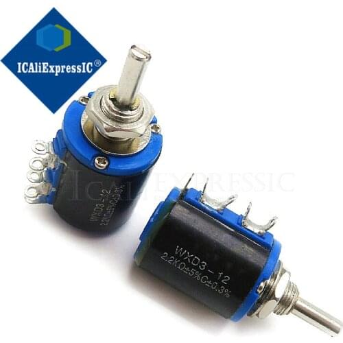 2PCS WXD3-12 1W 2K2 2.2k ohm WXD3-12-1W 5 ring multi-circle precision wire-wound potentiometer In Stock