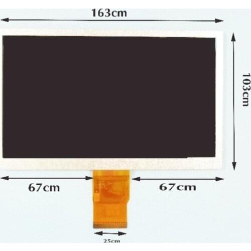 7inch display lcd screen jwl70011-02-v1b screen164*103mm