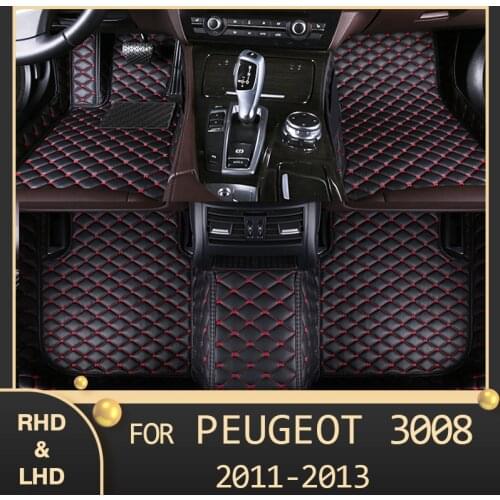 MIDOON Car floor mats for Peugeot 3008 2011 2012 2013 Custom auto foot Pads