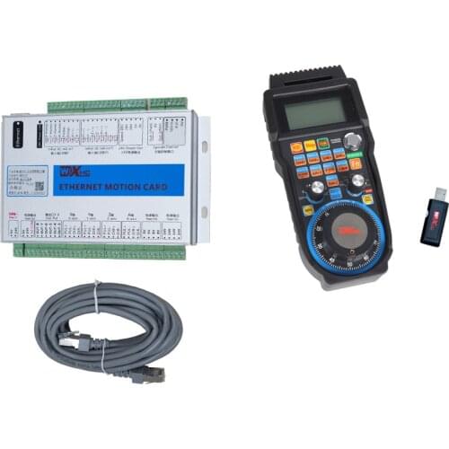 MK4-ET XHC 4AXIS Mach3 Etherent cnc control card 2MHZ and MACH3 Wireless cnc remote WHB04B-4