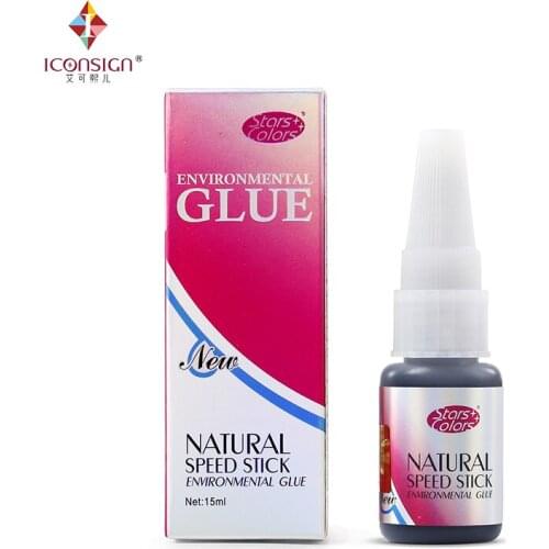 Natural Speed Stick Environmental Eyelash Glue No smell No Toxic low sensitive Safty Glue for False Eyelash Adhesive 15ml