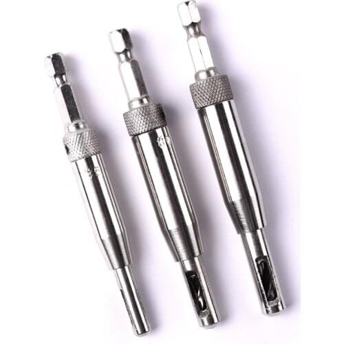 New 3Pcs/Set 5# 9# 12# HSS Wood Drill Bit Opening Diameter 2.8mm 3.5mm 4.5mm Metal Drilling For Door Window Hinge Opening Tools