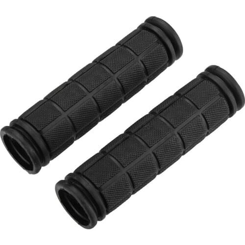 New 1 Pair Bicycle Mountain Bike Cycling Handlebar Anti-Slip Soft Rubber Hand Grips Non-slip Grip Feel Comfortable