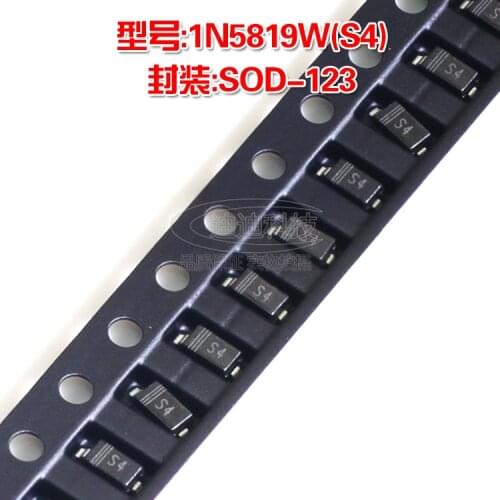 Brand new 1N5819W SOD-123 silk screen S4 Schottky diode 1N5819 SOD123 patch