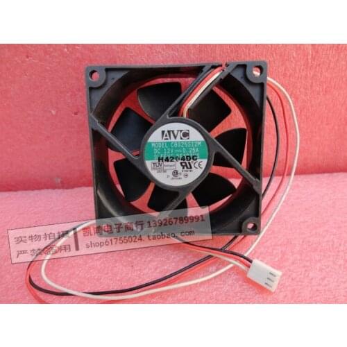 Original FOR avc c8025s12m 8025 8cm 12v 0.25a silent computer case cooling fan
