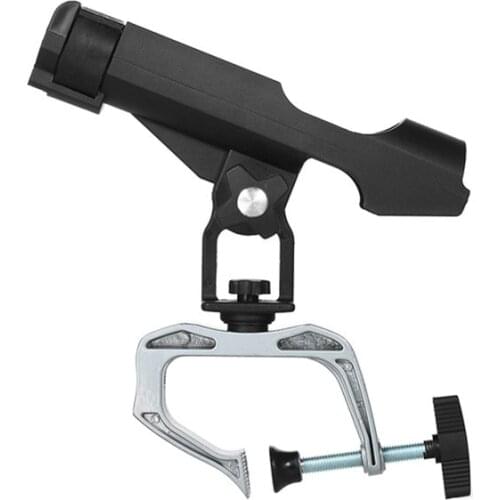 Fishing Rod Rack Holders Clamp Adjustable Removable 360 Degree Kayak Boat Support Pole Stand Bracket Tackle Accessories X525G