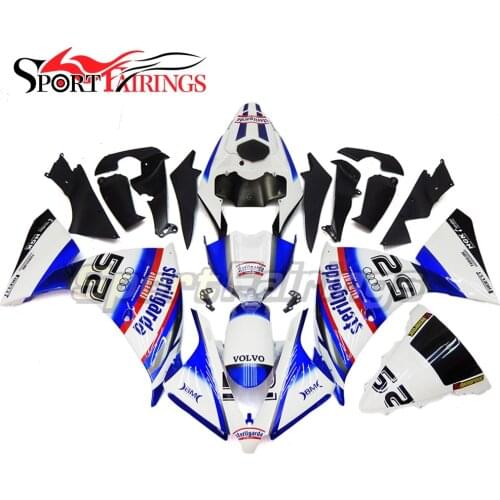 Complete ABS Fairings For Yamaha YZF R1 12 13 14 YZF-R1 Injection Motorcycle Fairing Kit Cowlings White Pearl Sterilgarda 52 New