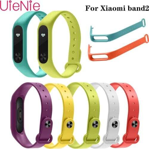 For Xiaomi band2 silicone colorful wristband smart watch replacement strap bracelet without screws For Xiaomi Band 2 accessories