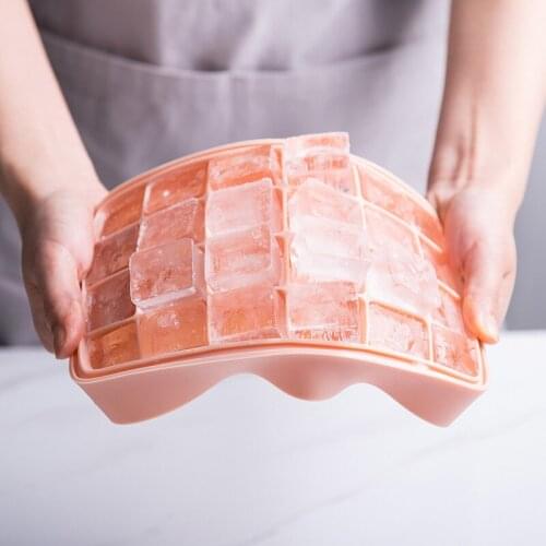 Silicone Ice Cube Maker 24-Cavity DIY Ice Maker Silicone Ice Cube Trays witH Lids Ice Candy Cake Pudding Chocolate Molds Tool
