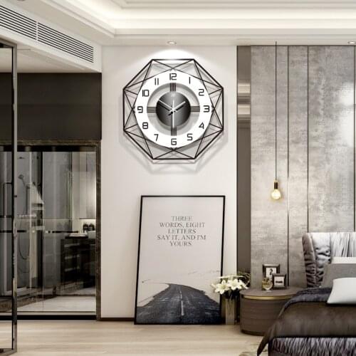 Nordic Simple Wall Clock Home Decoration Clock Fashion Creative Clock Wall Clock Modern Design Shabby Chic Digital Wall Clock