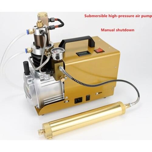 220V High Pressure Air Compressor 30MPA Diving Breathing Pump 300 Bar Electric 4500 Psi Smart Water-cooled Submersible Cylinder