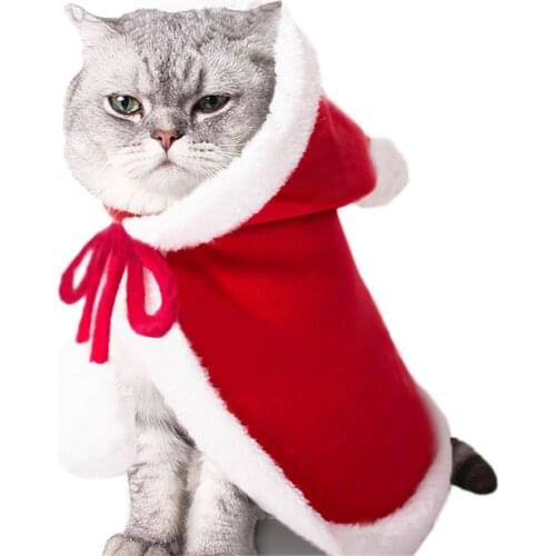 Funny Dog Cat Costume Christmas Cloak Halloween Disguise Clothes For Cats New Year Suit For Small Dogs Pet Photo Props Accessory