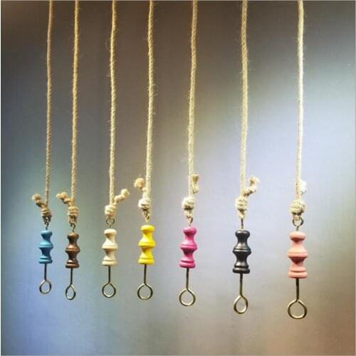 1.2m Hemp Rope Hanger Retro Clothing Store Display Rack Hangers Shop Decoration