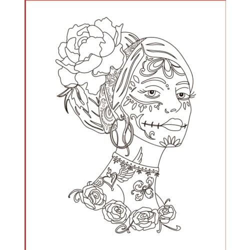 10x6 Flower girl Transparent Clear Silicone Stamp Seal for DIY scrapbooking photo album Decorative clear stamp