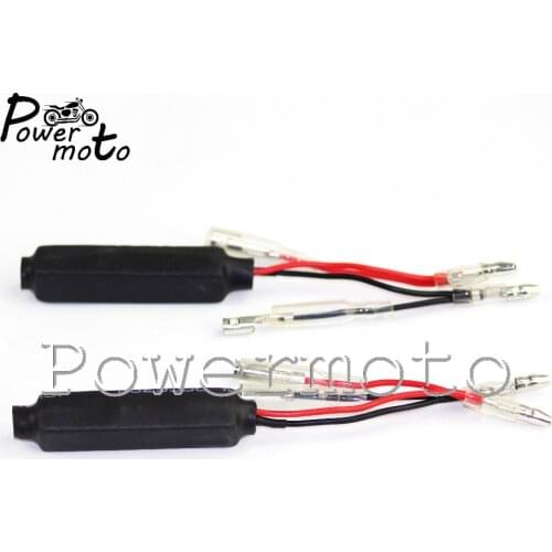2PCS Motorcycle Indicator Turn Signal Light Resistors 12V 10W 10 Ohm LED Light Load Resistor Flasher Adaptor Universal Motorbike