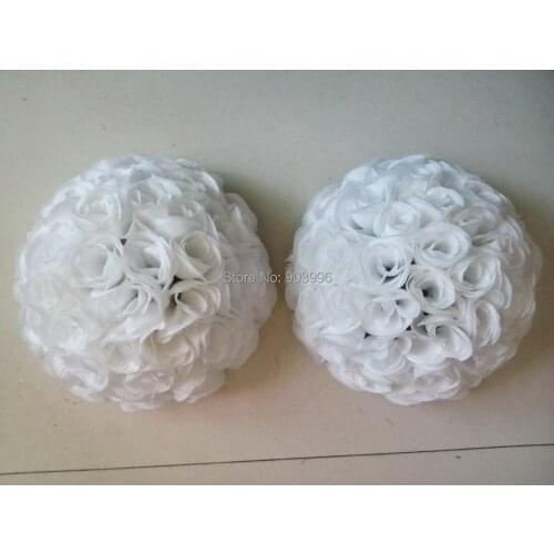 30cm 10pcs/lot WHITE rose ball wedding flower ball decoraiton