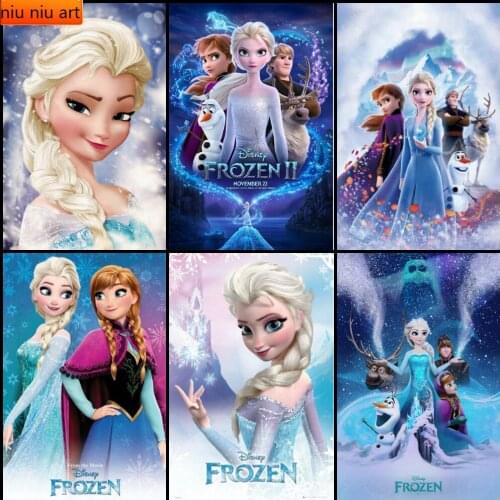 Disney Cartoon Frozen Princess Diamond Mosaic Diamond Painting Diamond Inlaid DIY Full Diamond Embroidery Living Room Home Decor