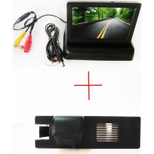 CCD HD Car Rear View Camera for OPEL Astra H/Corsa D/Meriva A/Vectra C/Zafira B,FIAT Grande,with 4.3Inch foldable LCD Monitor