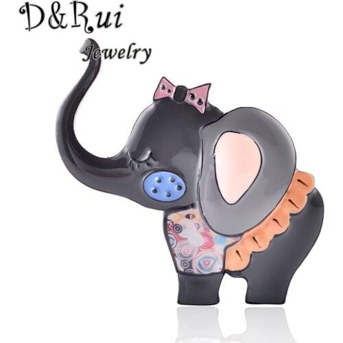 Baby Elephant Pins And Brooches For Women Enamel Lovely Animal Brooch Jewelry Trendy Brooch Pin For Girls Decoration Accessory