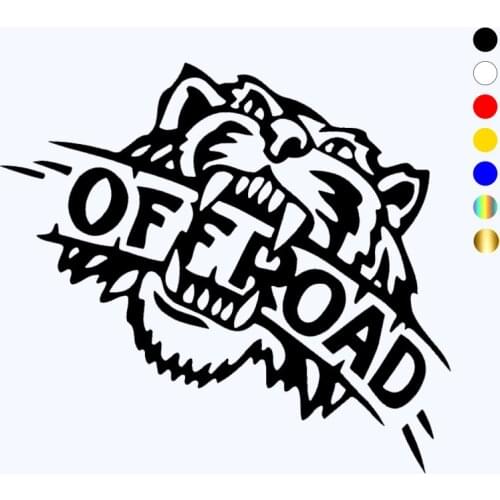 CK20416# Die-cut Vinyl Decal Tiger 4x4 Car Sticker Waterproof Auto Decors on Car Body Bumper Rear Window