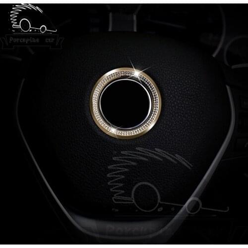 Diamonds steering wheel Decorative stickers on cars for BMW 1 3 5 4 series X1 X3 X5 X6 E36 E39 E46 E30 E60 E92 E90 M3 F30 F35