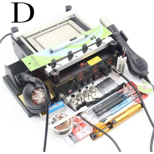 Gordak 863 Hot Air Heat Gun BGA Rework Solder Station Electric Soldering iron IR Infrared Preheating Station